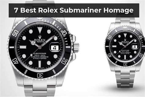 best rolex homage 2021|rolex submarine homage list.